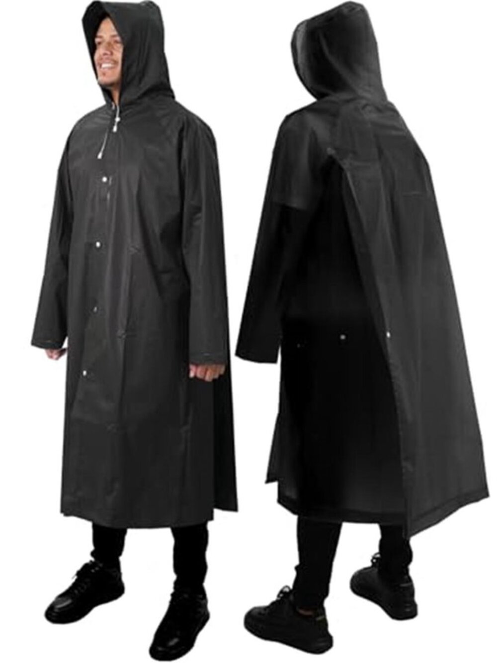Disposable Rain Poncho Waterproof Lightweight Travel Emergency Raincoat Pack